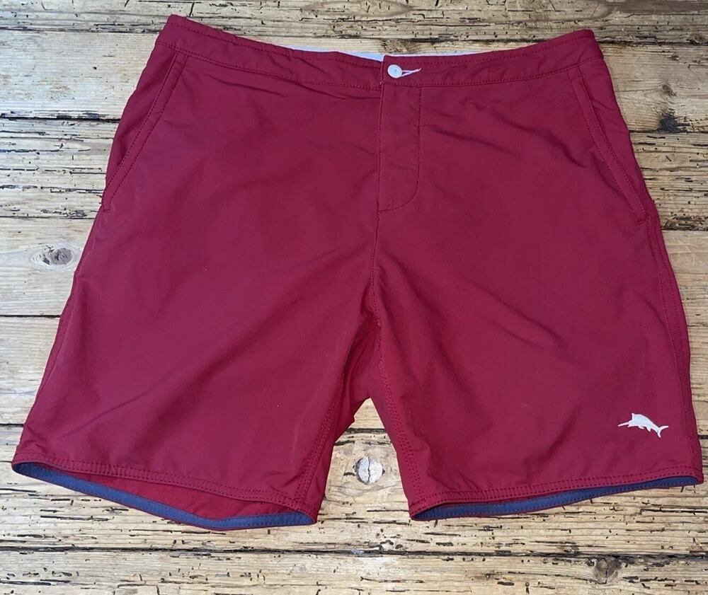 Tommy Bahama Relax Men’s Size 34 Red Swim Trunks W/Built In Liner